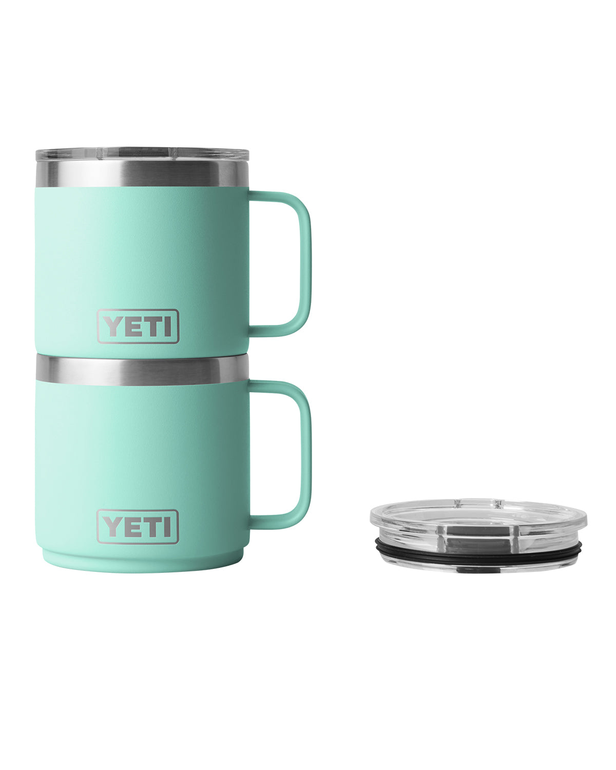SEAFOAM Rambler® 14 oz Stackable Mug with DuraSip™ Ceramic Lining plain
