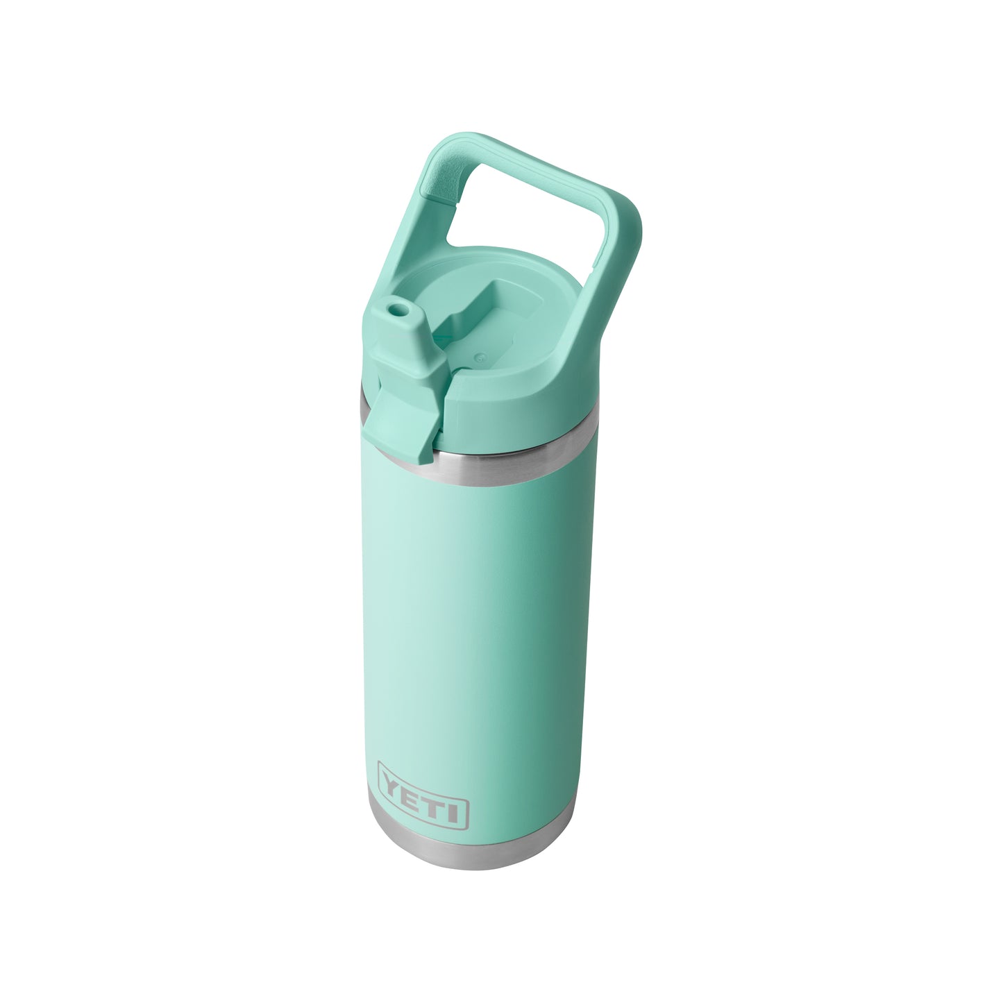 SEAFOAM Rambler® 18 oz Water Bottle with Color-Matched Straw Cap plain