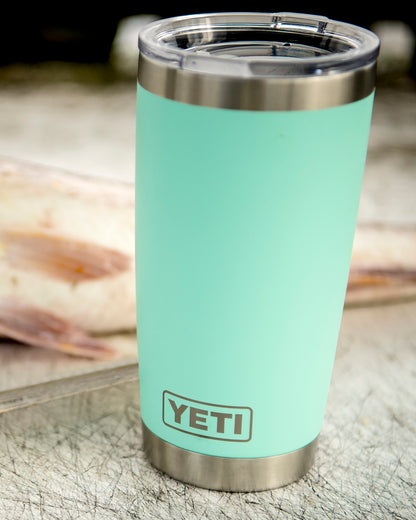 SEAFOAM Rambler® 20 oz Tumbler MagSlider™ Lid plain