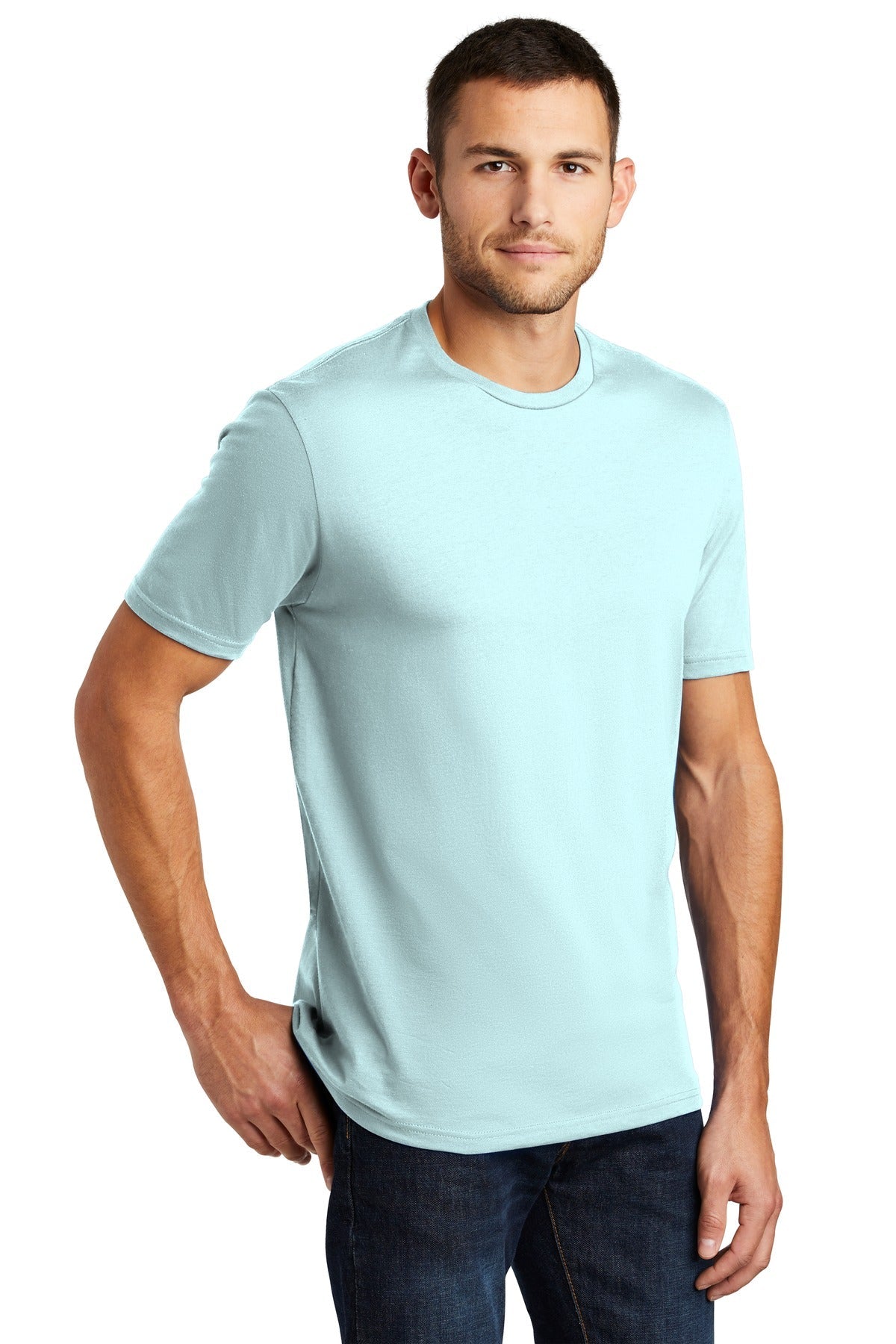 Seaglass Blue District Perfect Weight Tee. DT104