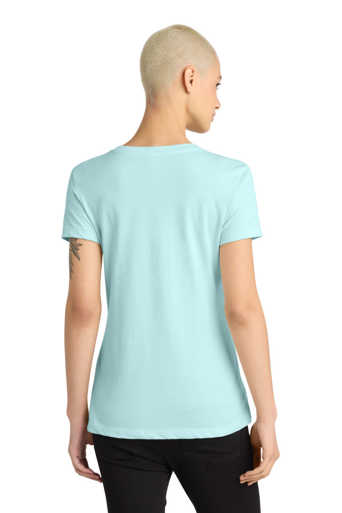Seaglass Blue District - Women's Perfect Weight V-Neck Tee. DM1170L