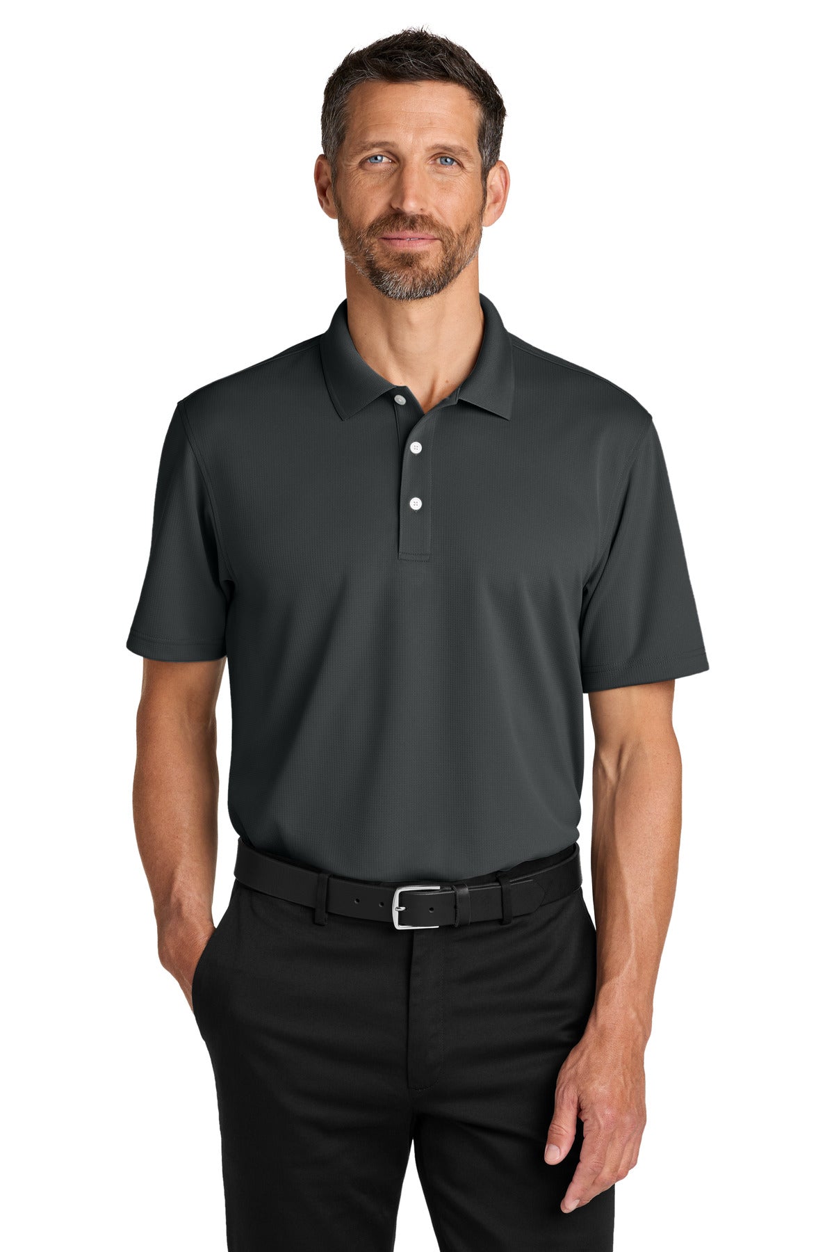SealGrey Port Authority Dry Zone Stain-Release Grid Polo K845