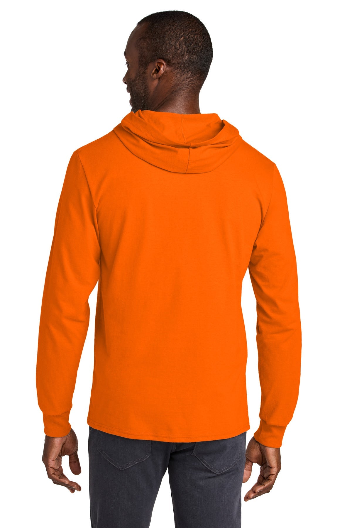 SftyOrg Jerzees Classics Unisex Cotton Long Sleeve Hooded T-Shirt 363LH