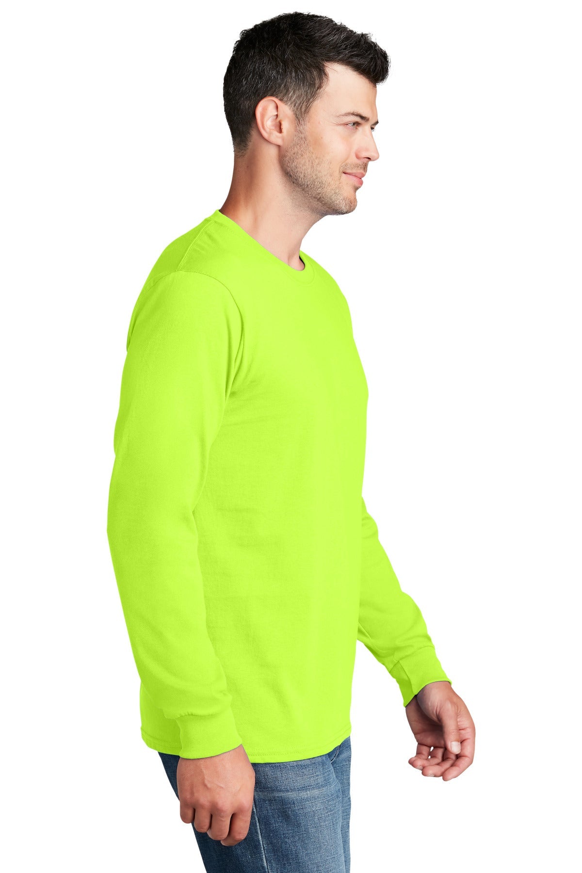 SGreen Port & Co Long Sleeve Core Cotton Tee. PC54LS