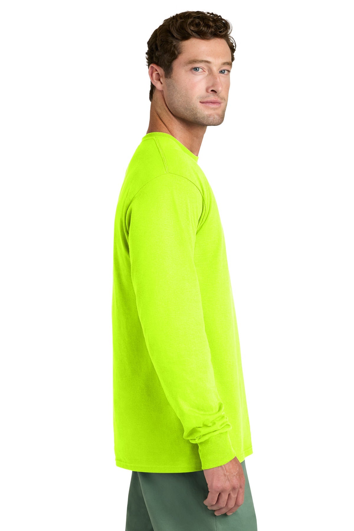 SGreen Port & Co Long Sleeve Core Cotton Tee. PC54LS