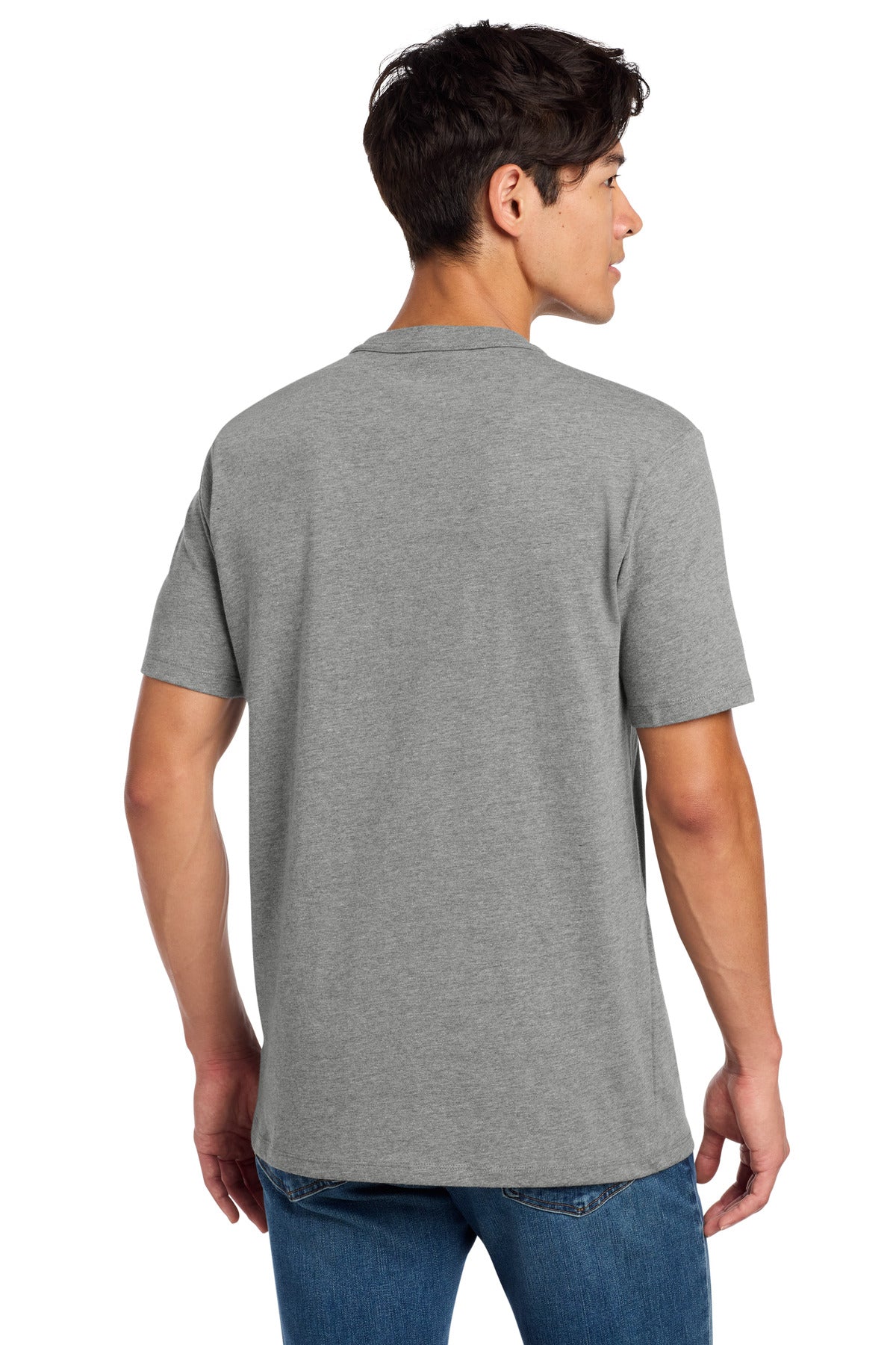 Shadow Grey He New Era Heritage Blend Crew Tee. NEA100