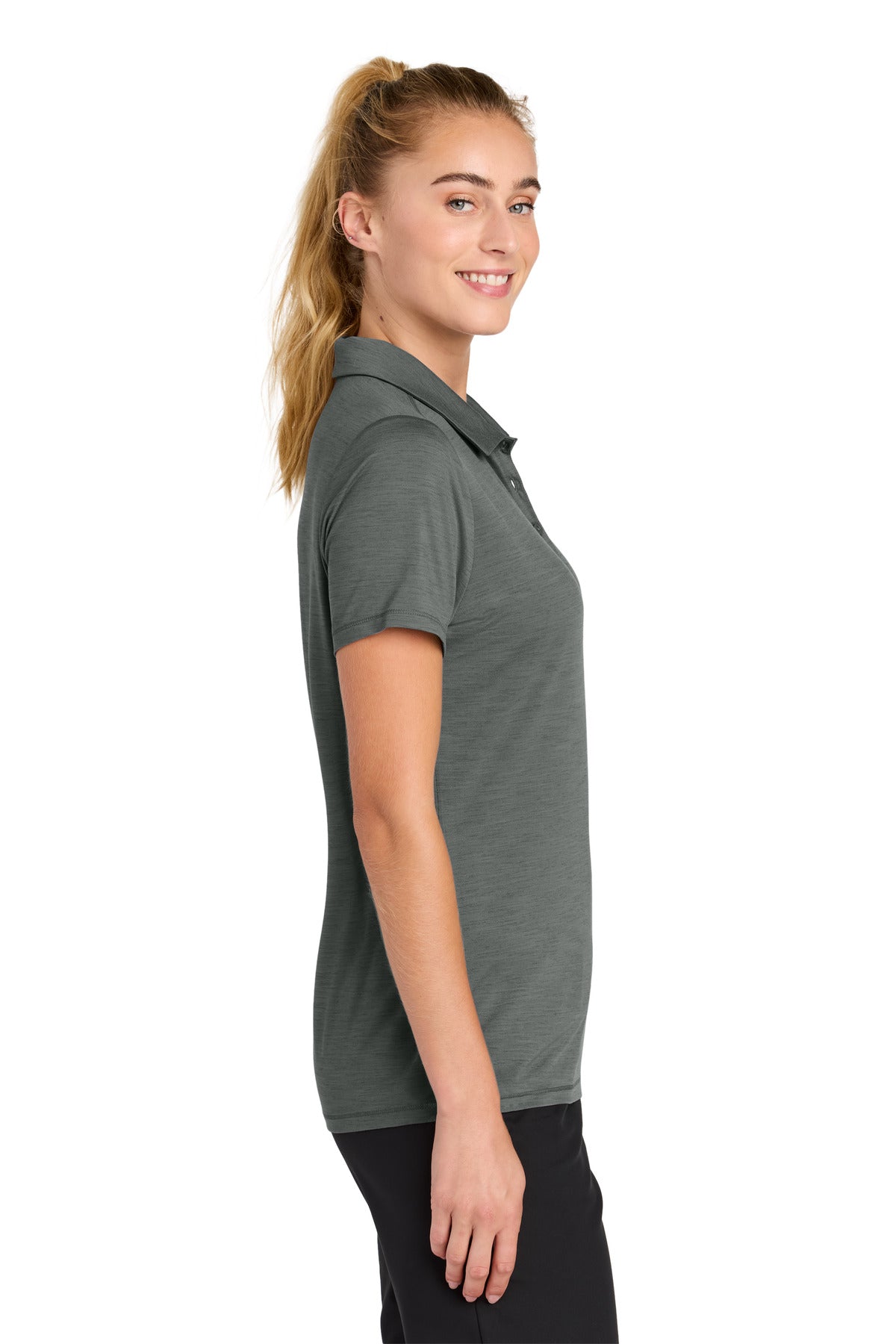 ShadowGrey Sport-Tek Women's Versa Polo LST490