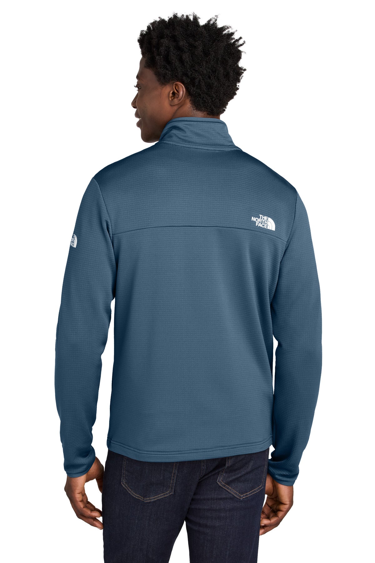 ShadyBlue The North Face Aim Full-Zip Fleece Jacket NF0A8ENK
