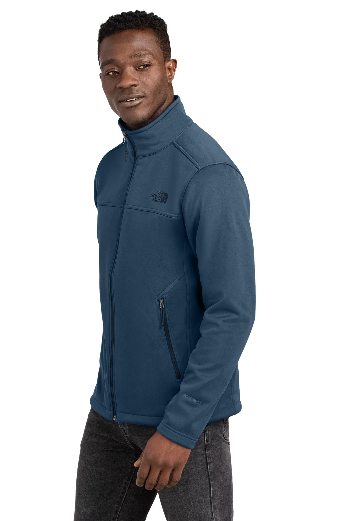 ShadyBlue The North Face Chest Logo Ridgewall Soft Shell Jacket NF0A88D5