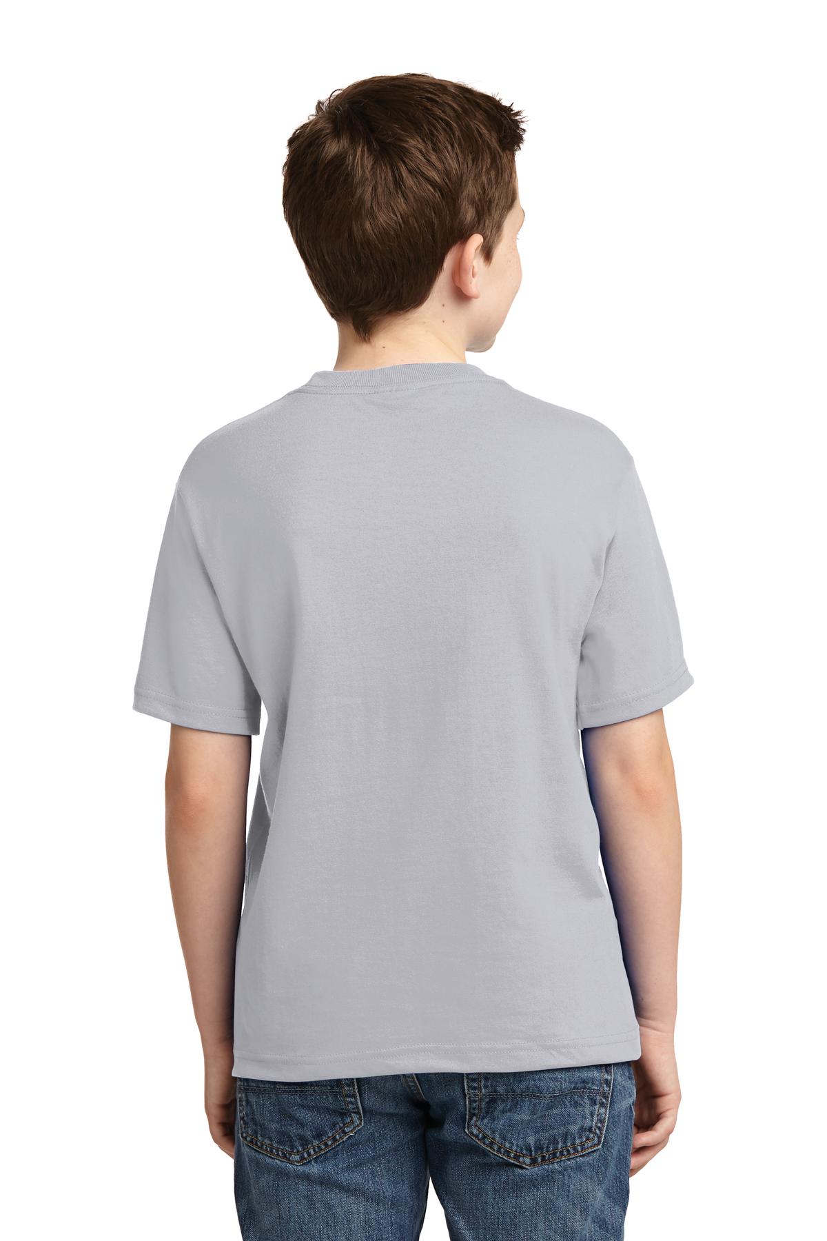 Silver Jerzees - Youth Dri-Power 50/50 Cotton/Poly T-Shirt. 29B