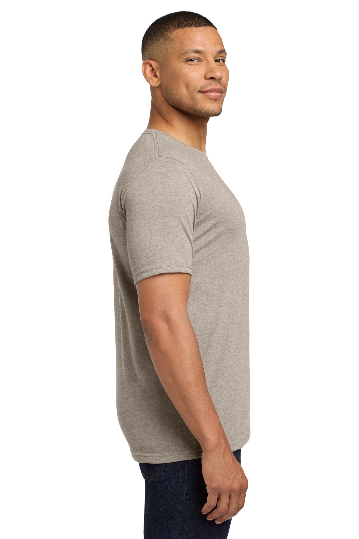 Silver Next Level Apparel Adult Poly/Cotton Tee. NL6200