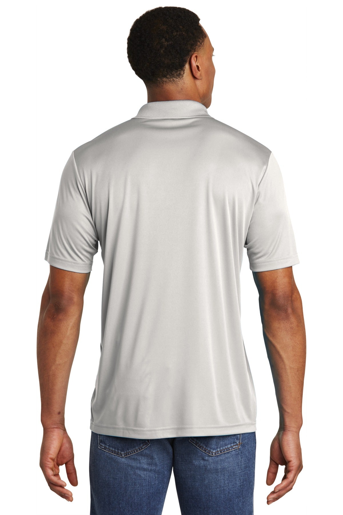 Silver Sport-Tek PosiCharge Competitor Polo. ST550