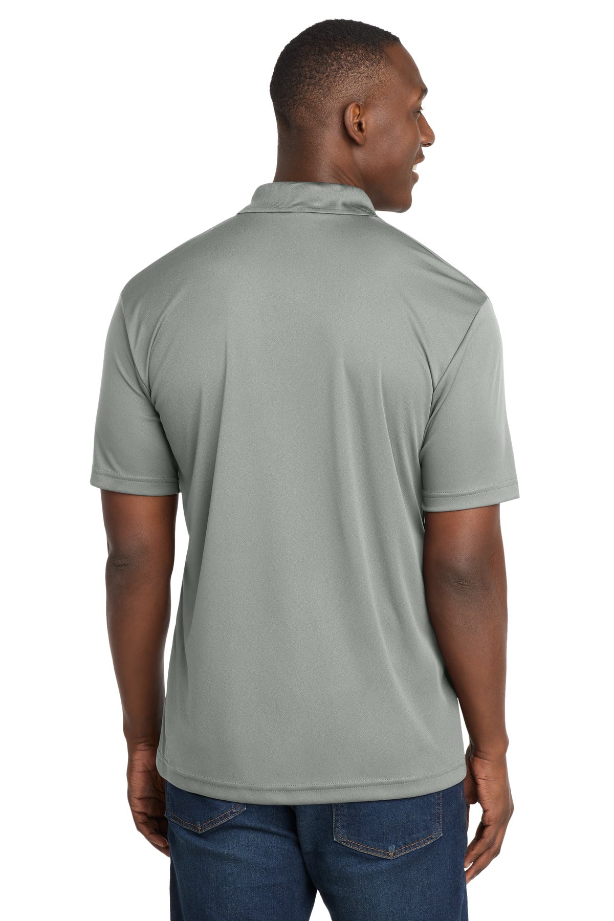 Silver Sport-Tek PosiCharge Competitor Polo. ST550