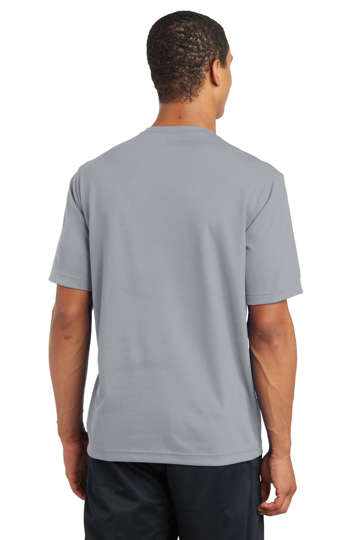 Silver Sport-Tek PosiCharge RacerMesh Tee. ST340