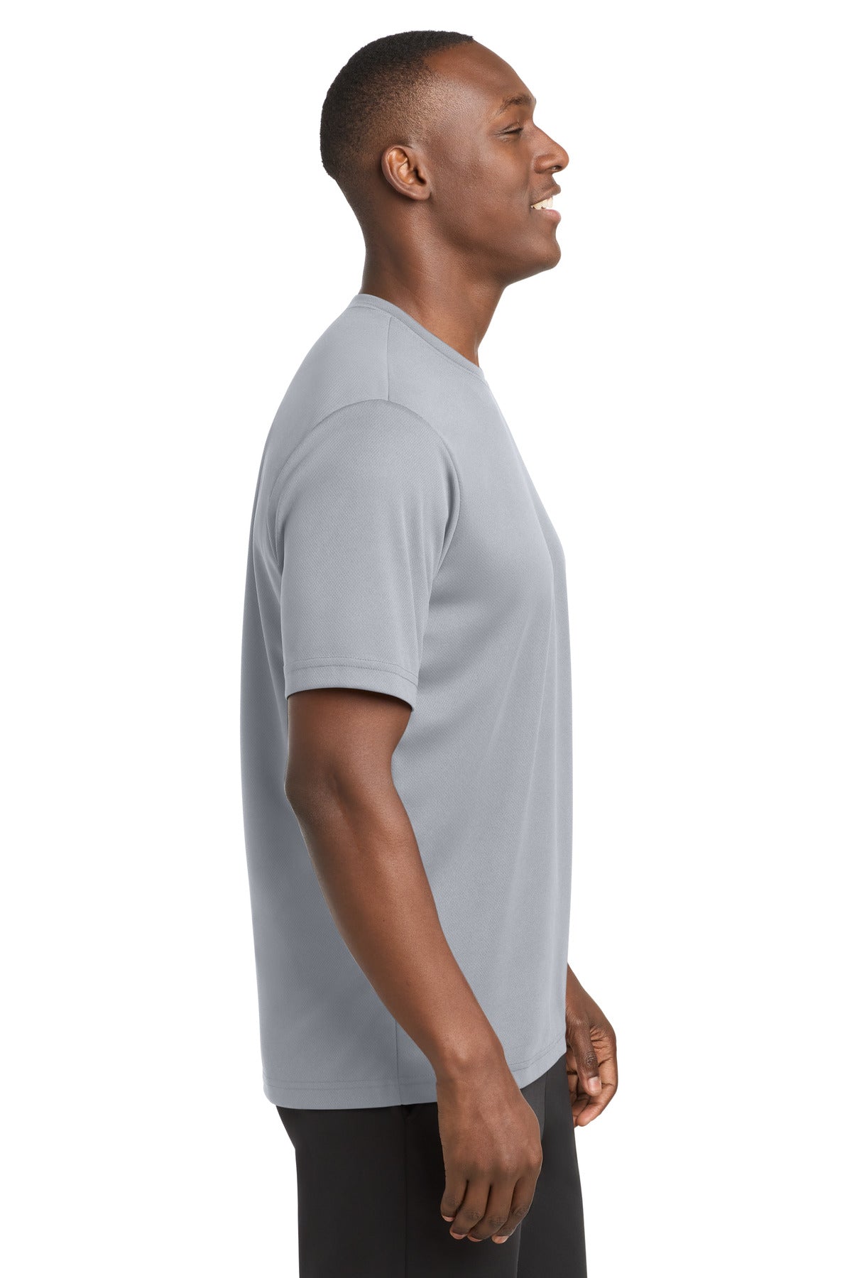 Silver Sport-Tek PosiCharge RacerMesh Tee. ST340