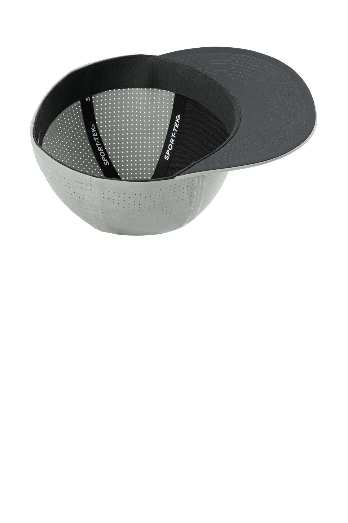 Silver Sport-Tek Pro-Cut Stretch-Tek Cap STC64