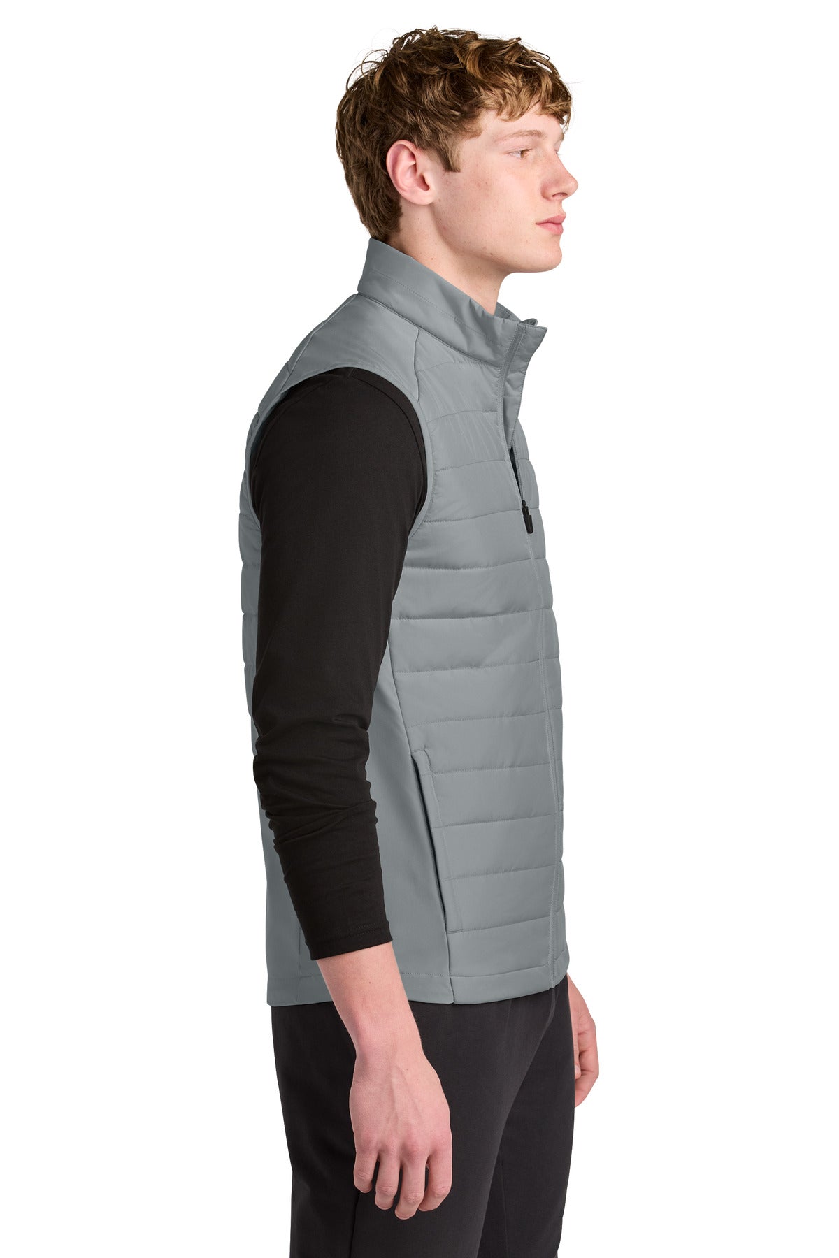 Silver Sport-Tek Teknical Hybrid Vest ST941