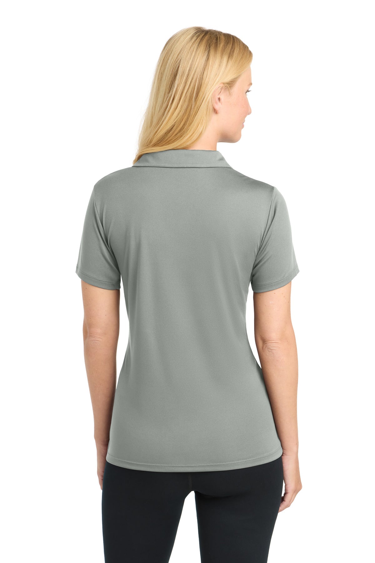 Silver Sport-Tek Women's PosiCharge Competitor Polo. LST550