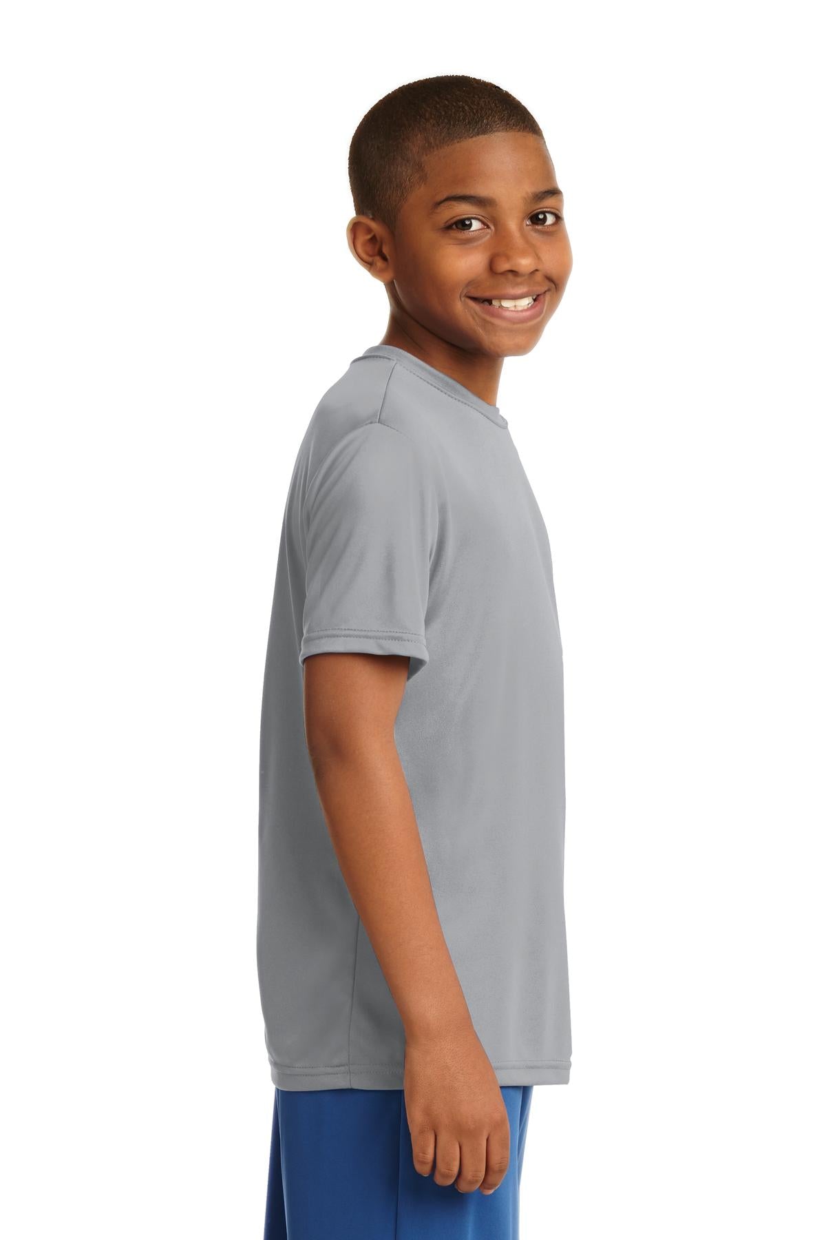 Silver Sport-Tek Youth PosiCharge Competitor Tee. YST350