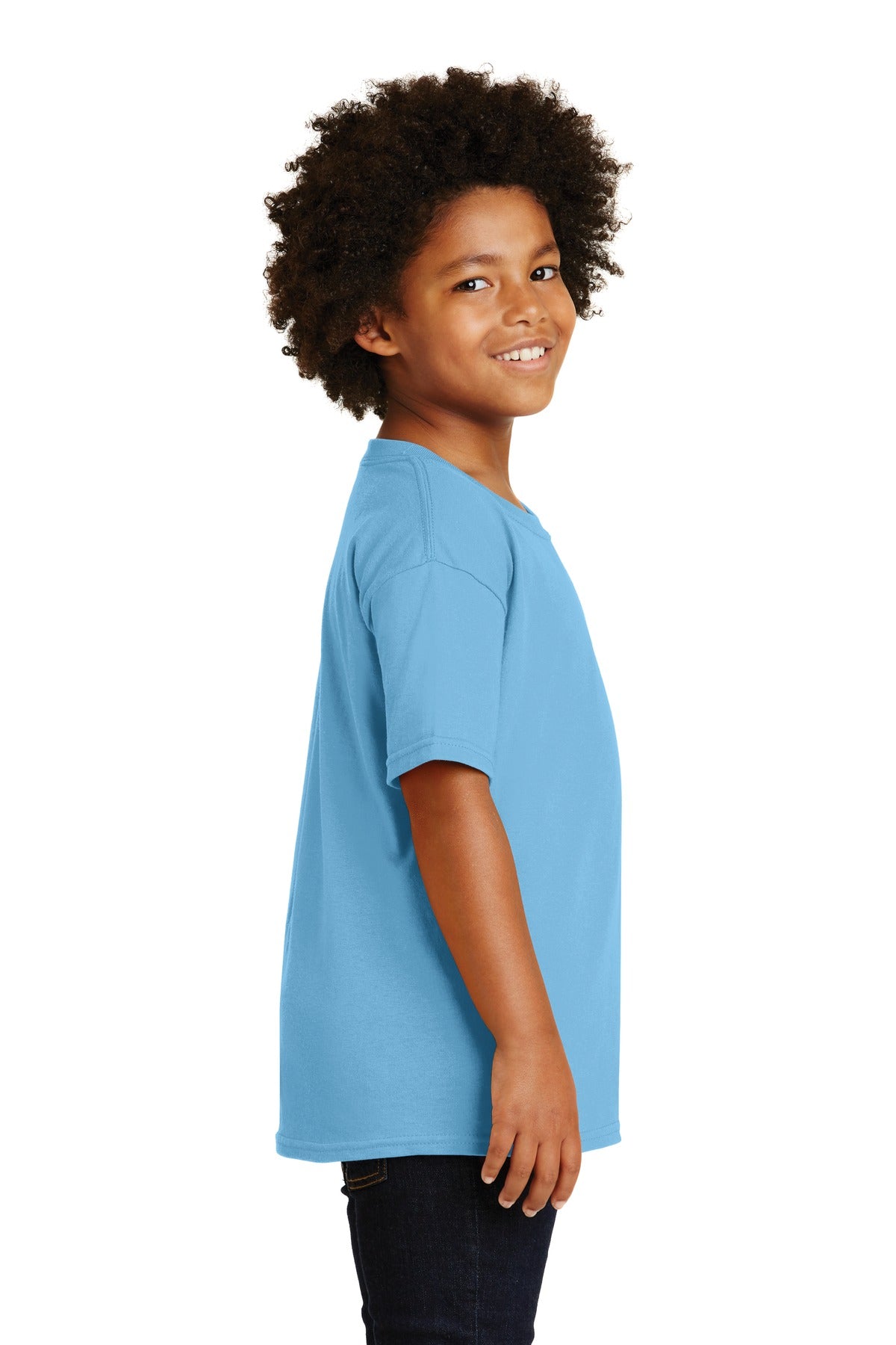 Sky Gildan - Youth Heavy Cotton 100% Cotton T-Shirt. 5000B