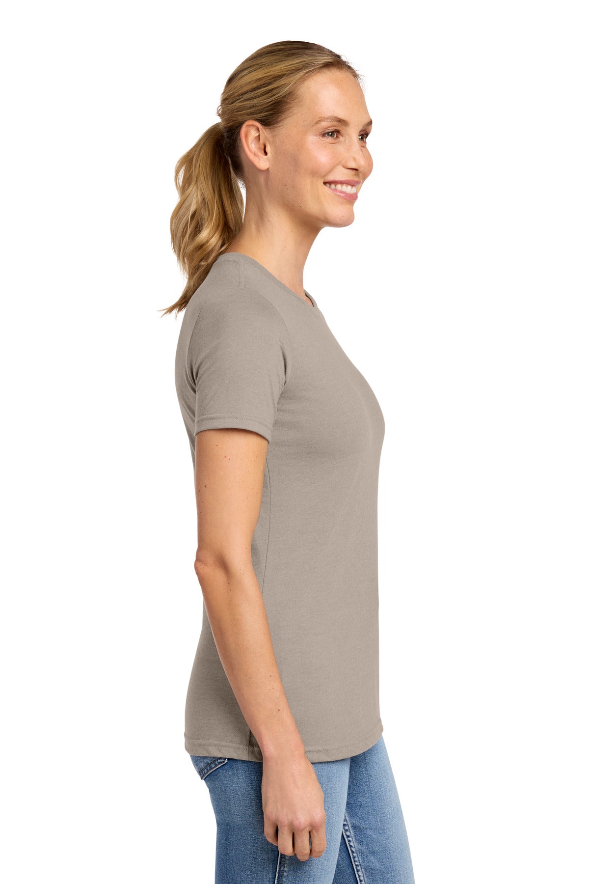 Slate Gildan Softstyle Women's CVC T-Shirt 64001LCVC