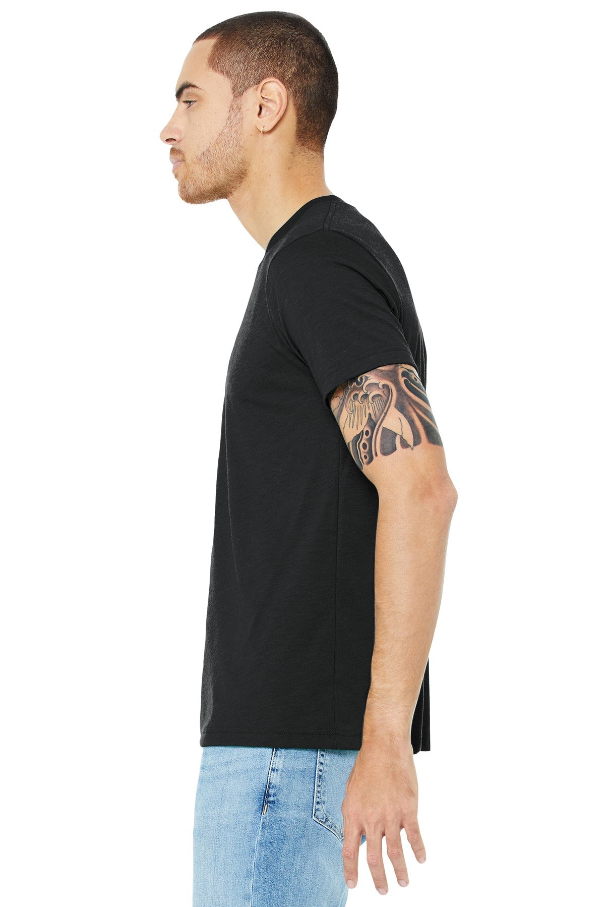 Sld Dk Grey TB BELLA+CANVAS Unisex Triblend Short Sleeve Tee. BC3413