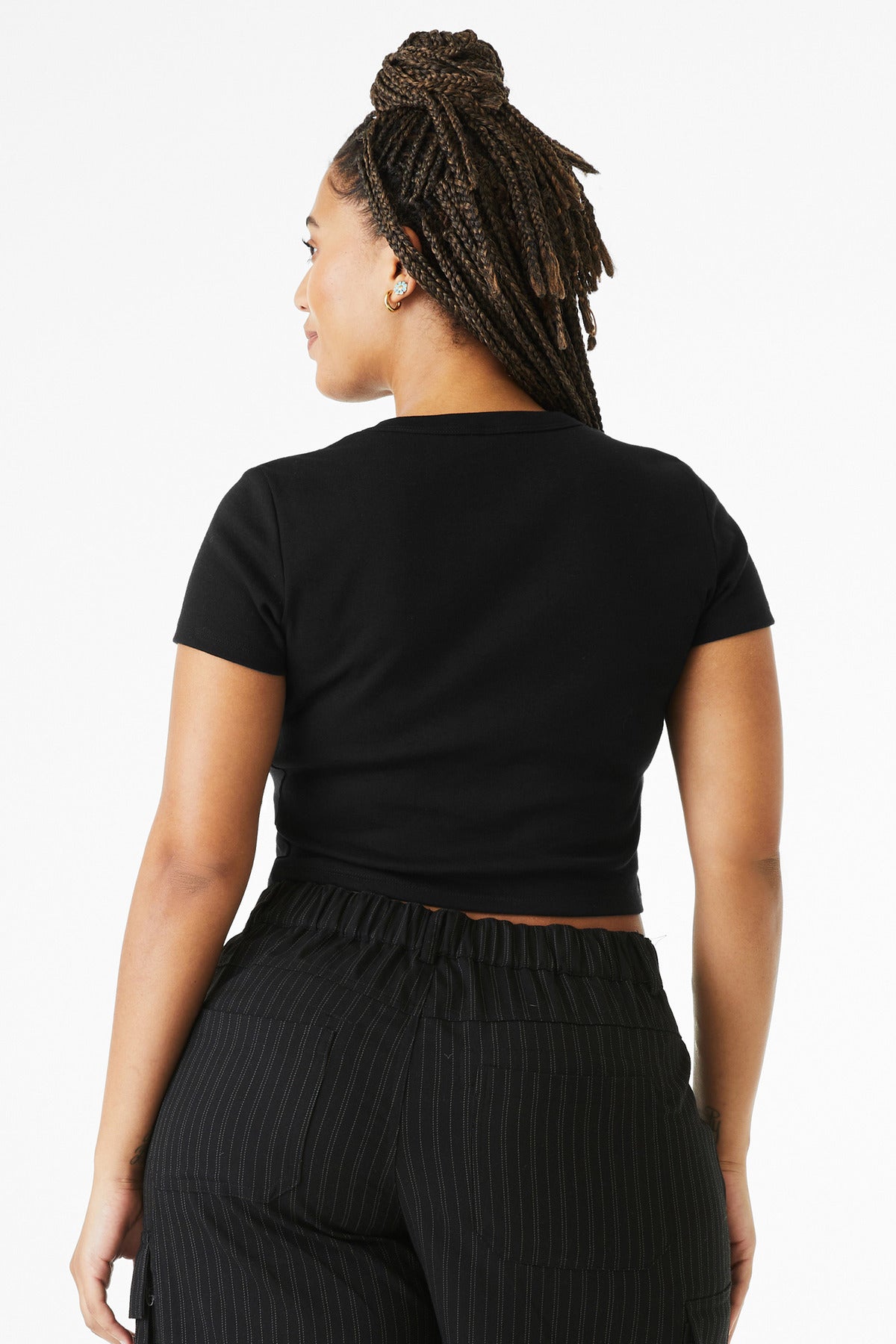 SldBkBlend BELLA+CANVAS Women's Micro Rib Baby Tee BC1010