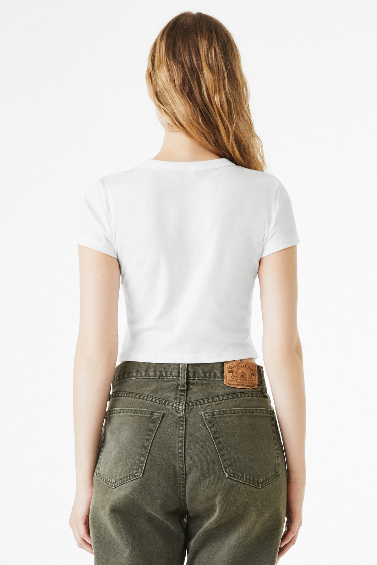 SldWhBlend BELLA+CANVAS Women's Micro Rib Baby Tee BC1010