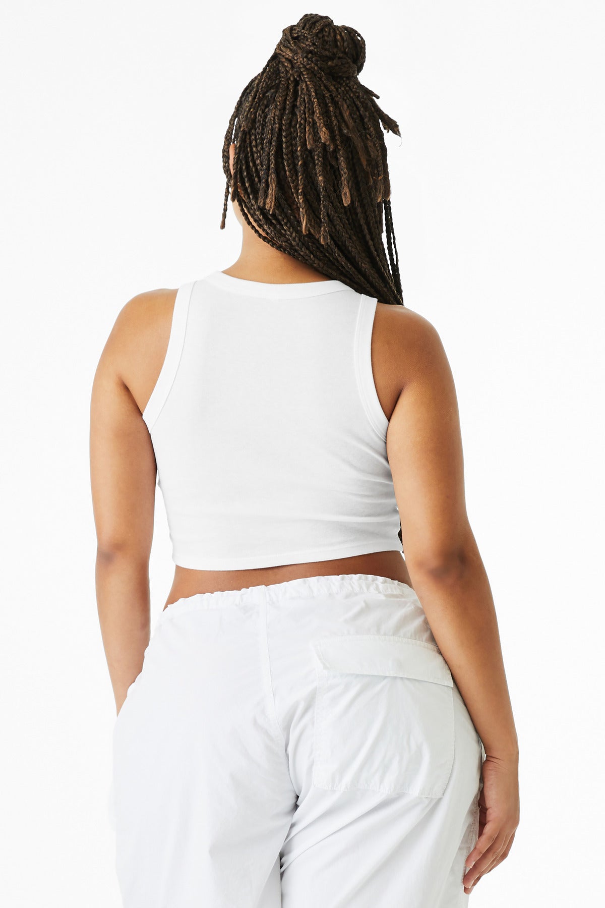SldWhBlend BELLA+CANVAS Women's Micro Rib Racer Tank BC1019