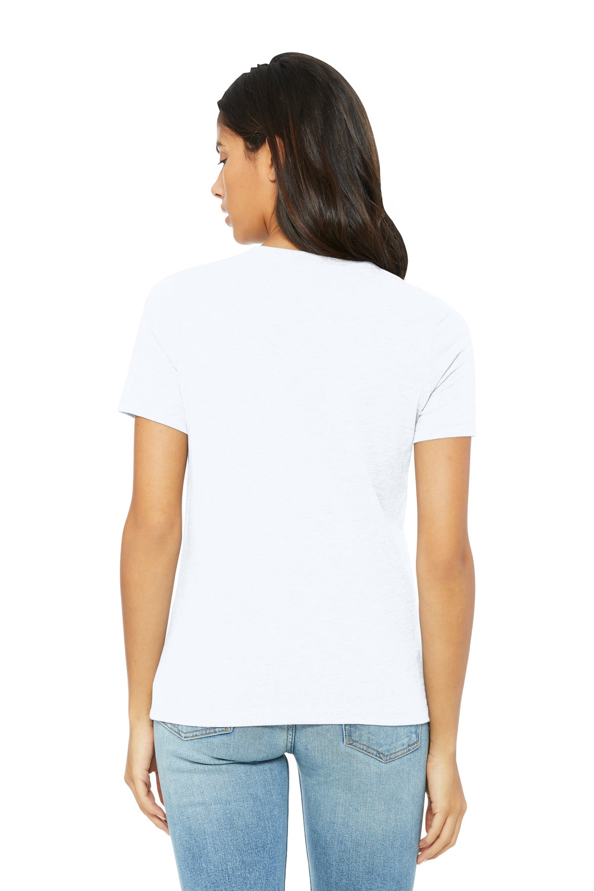 SldWhBlend BELLA+CANVAS Women's Relaxed CVC Tee BC6400CVC