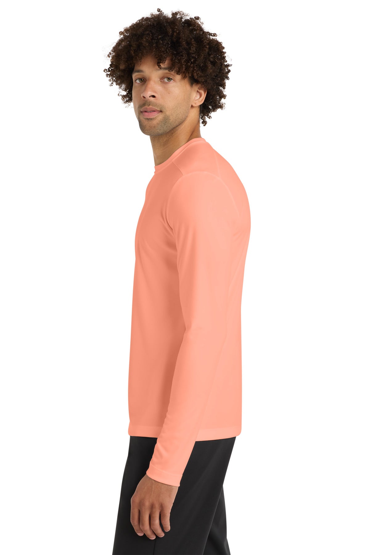 Soft Coral Sport-Tek Posi-UV Pro Long Sleeve Tee. ST420LS