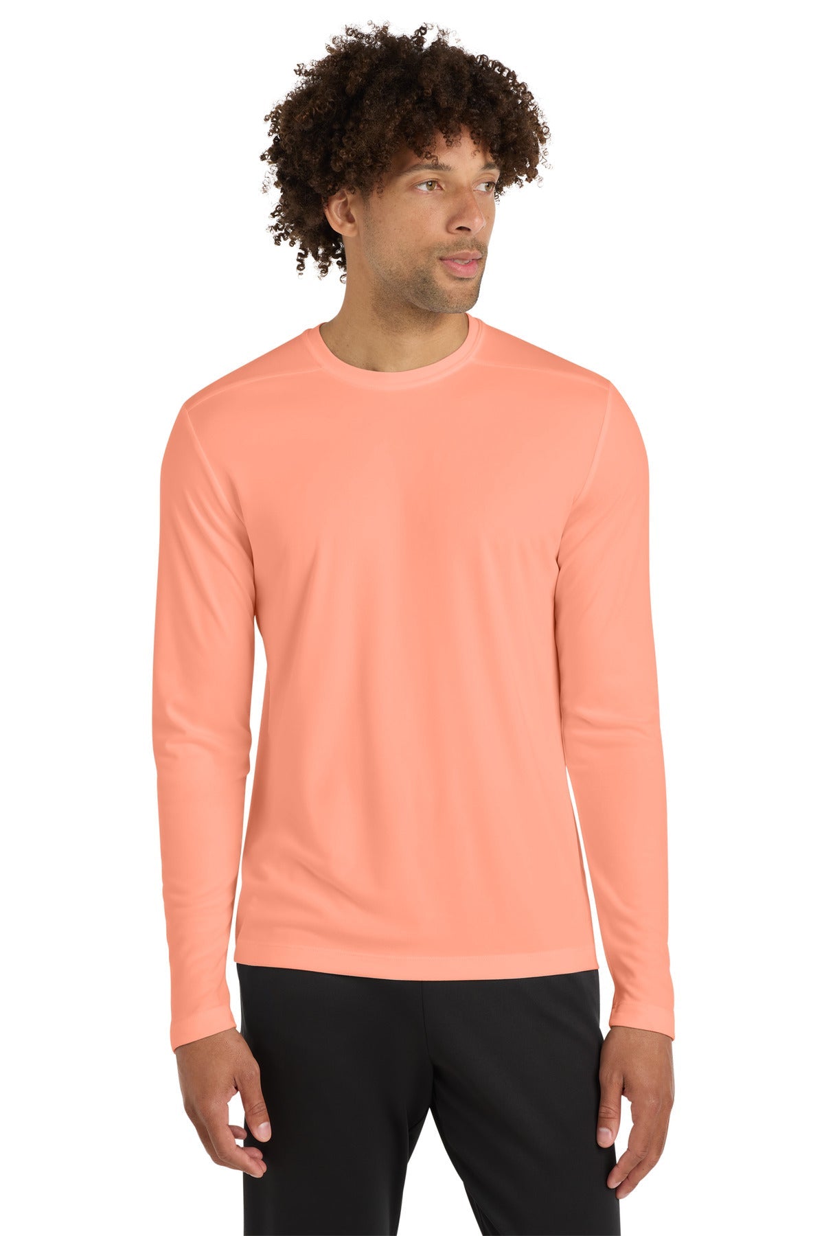 Soft Coral Sport-Tek Posi-UV Pro Long Sleeve Tee. ST420LS