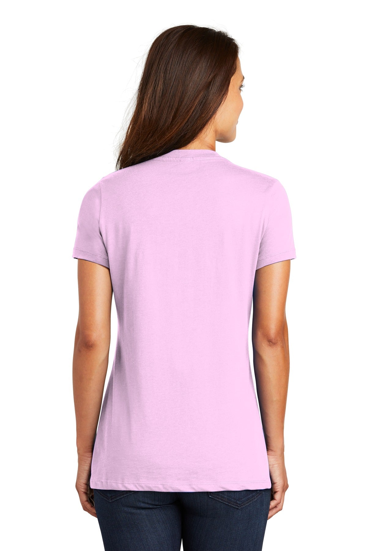 Soft Purple District - Women's Perfect Weight V-Neck Tee. DM1170L