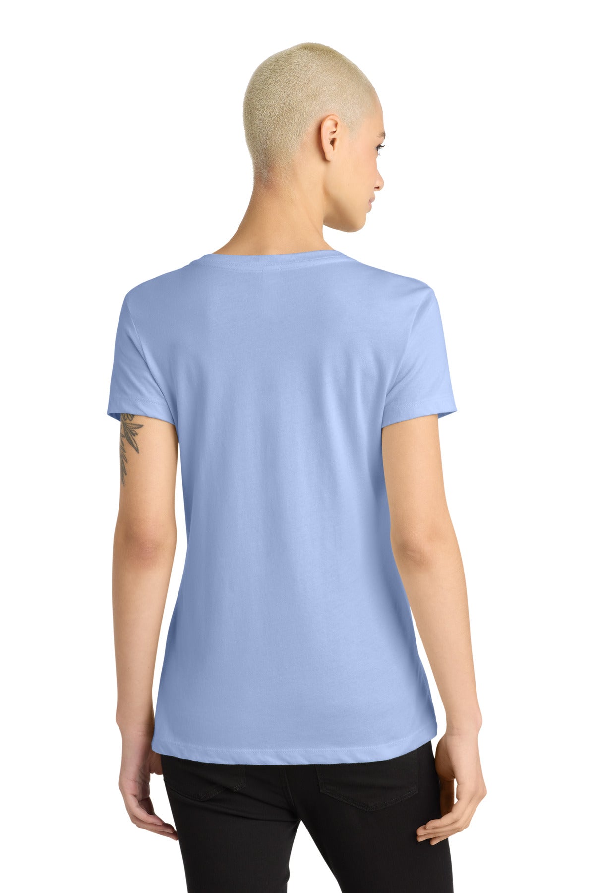 SoftLilac District - Women's Perfect Weight V-Neck Tee. DM1170L