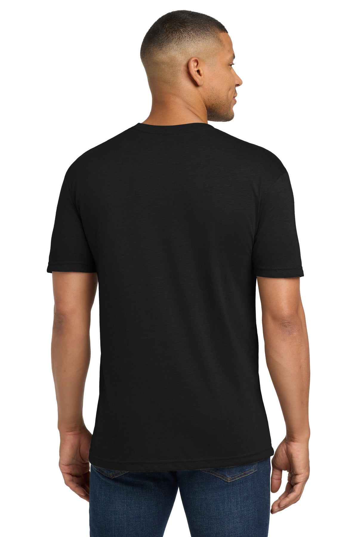 SolidBlack Next Level Apparel Adult Tri-Blend Tee. NL6010