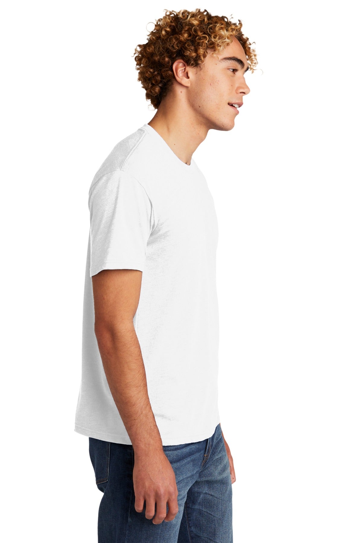SolidWhite Next Level Apparel Adult Tri-Blend Tee. NL6010