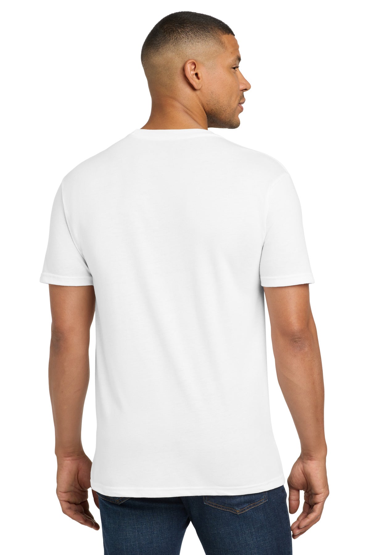 SolidWhite Next Level Apparel Adult Tri-Blend Tee. NL6010