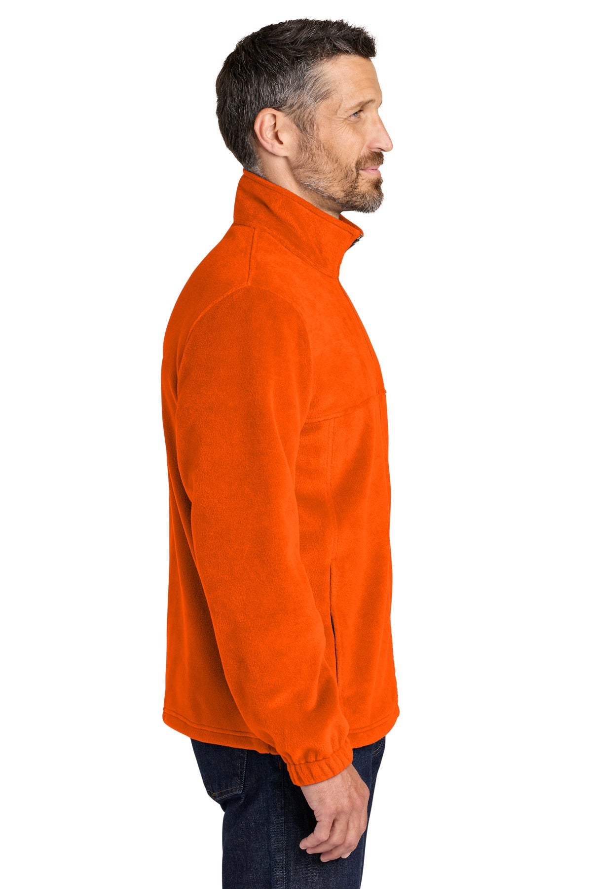 SOrange Port Authority Plush Fleece Full-Zip Jacket F190