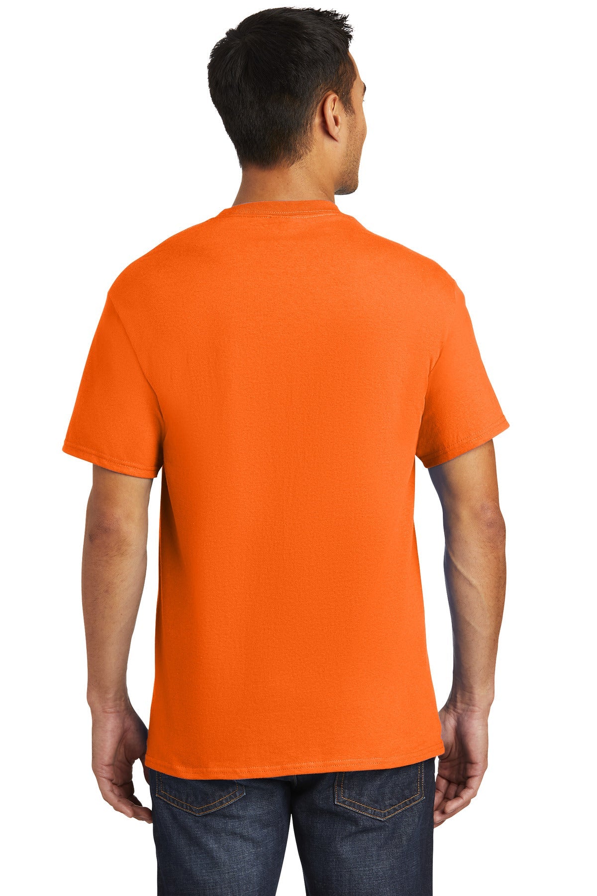 SOrange Port & Co Essential Pocket Tee. PC61P