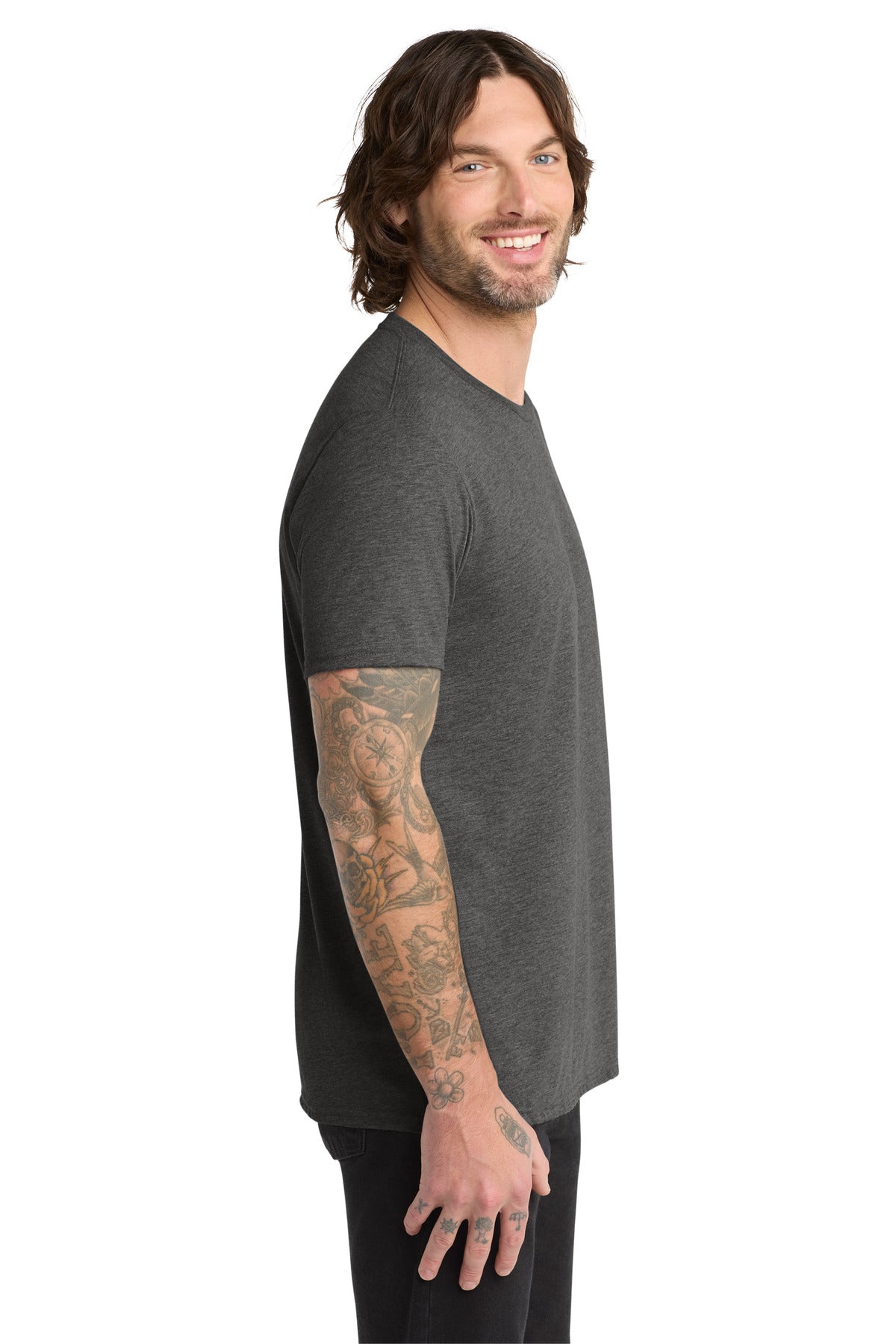 Space Black Allmade Unisex Tri-Blend Tee AL2004