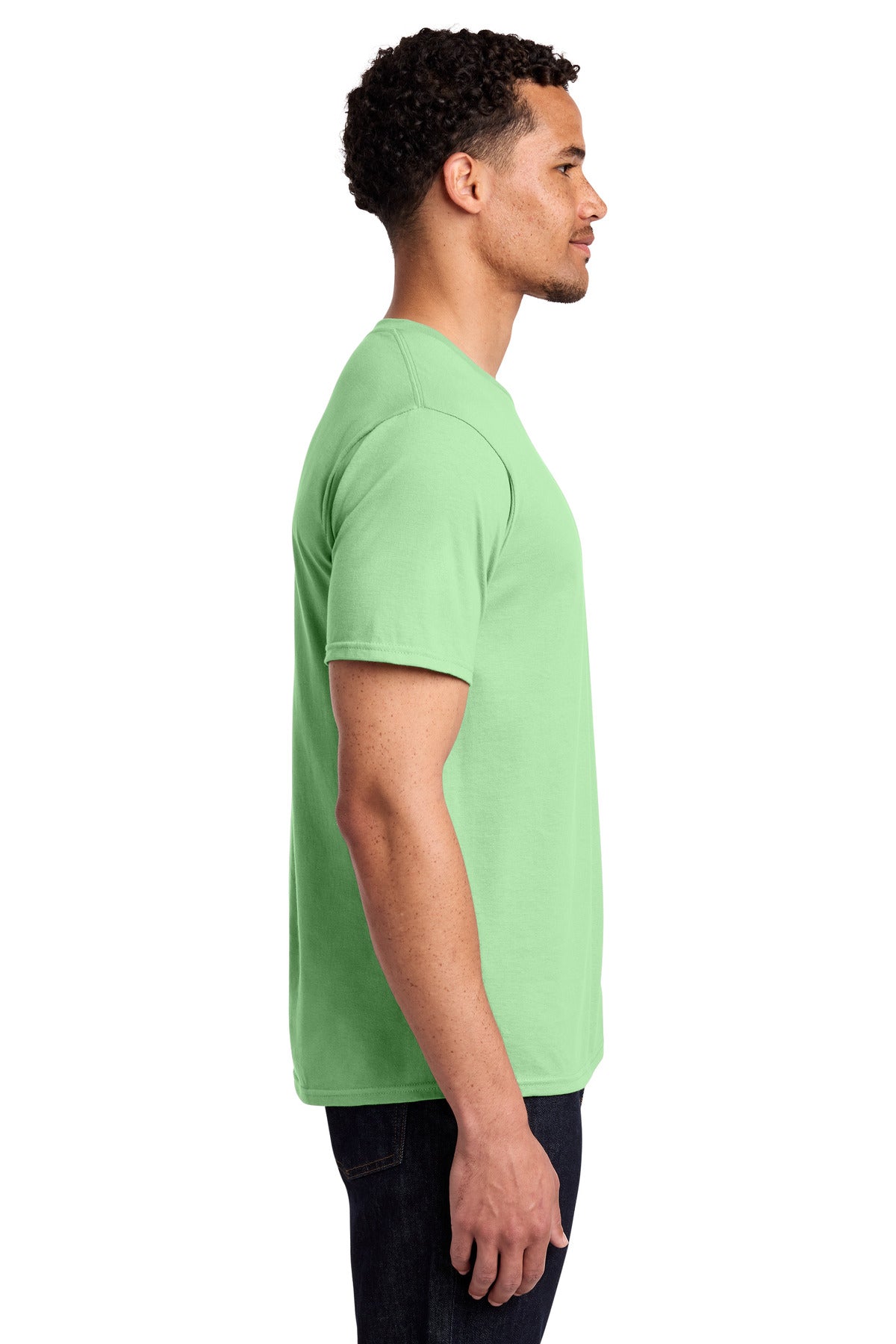 Spearmint Port & Co Fan Favorite Tee. PC450