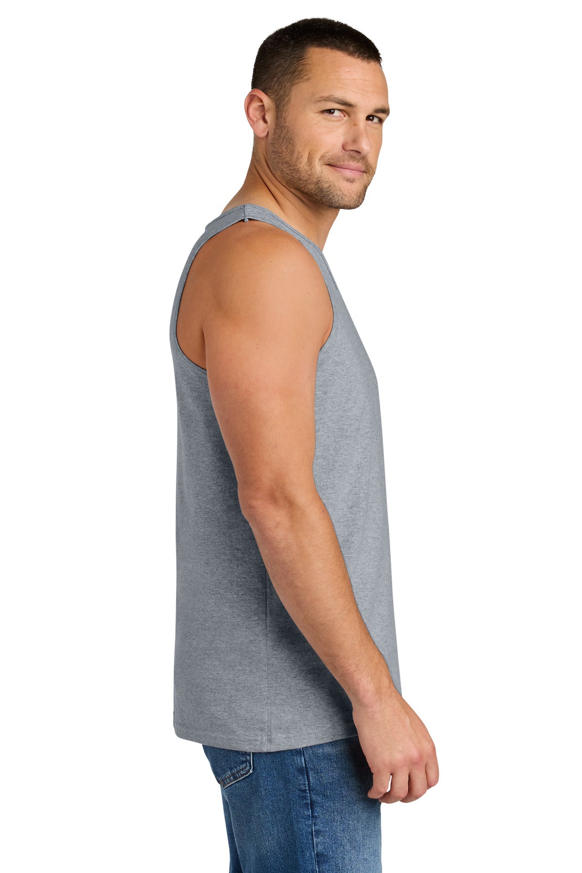 Sport Grey Gildan Heavy Cotton Tank Top. G5200