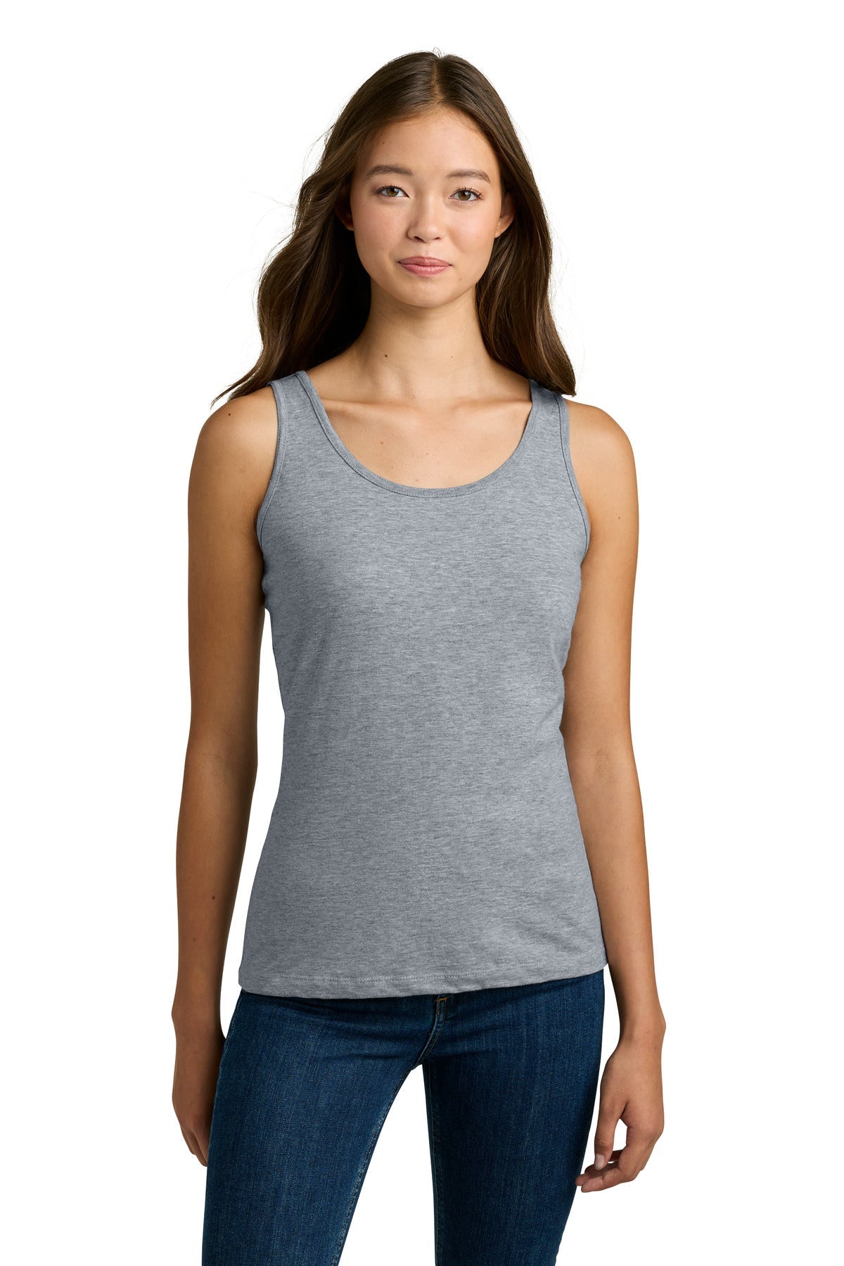 Sport Grey Gildan Softstyle Junior Fit Tank Top. 64200L