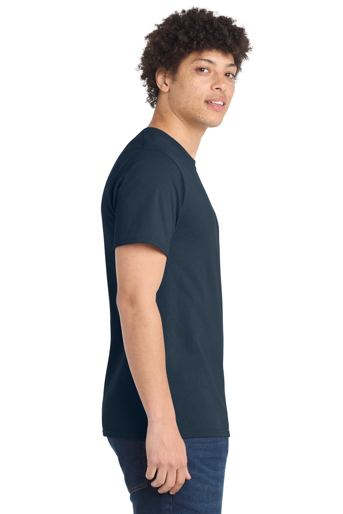 Steel Blue Port & Co Tall Essential Tee. PC61T