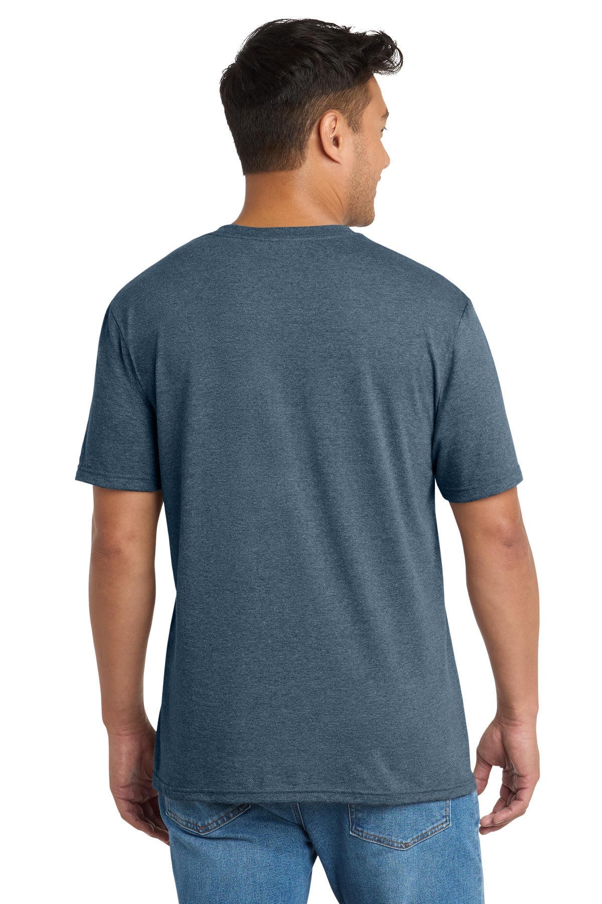 SteelBlHtr Port & Co Tri-Blend Tee. PC330