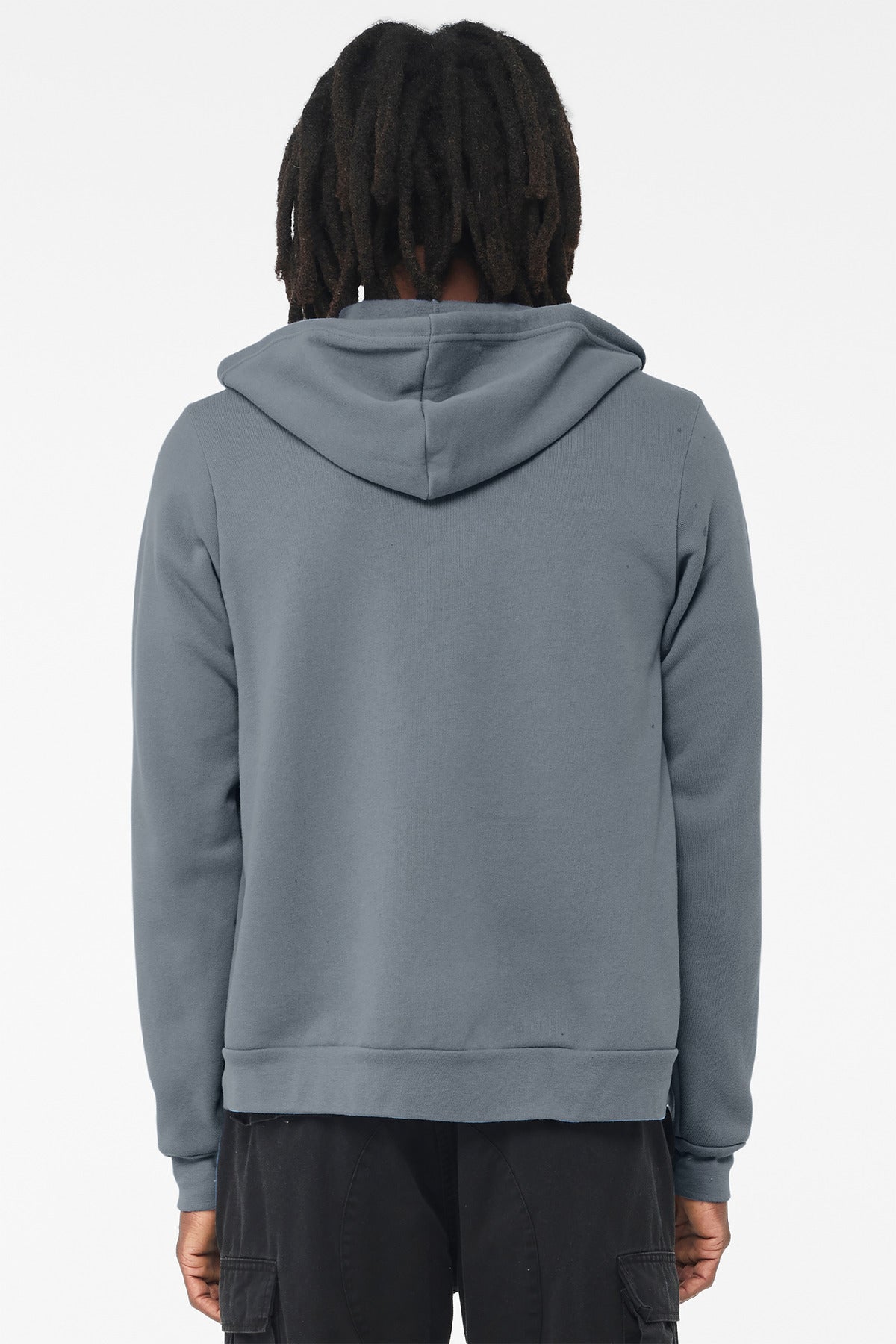 SteelBlue BELLA+CANVAS Unisex Sponge Fleece Full-Zip Hoodie. BC3739