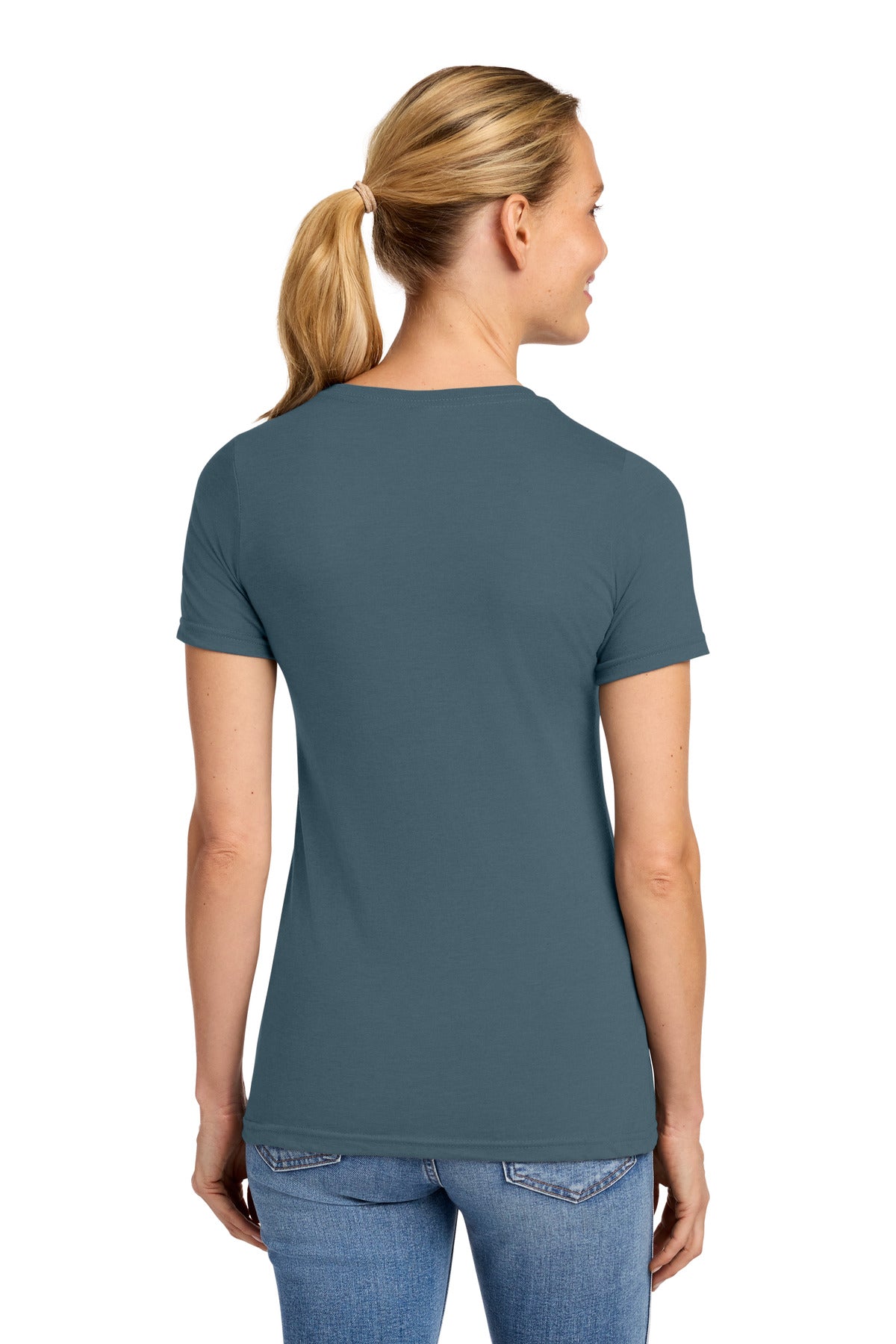 SteelBlue Gildan Softstyle Women's CVC T-Shirt 64001LCVC