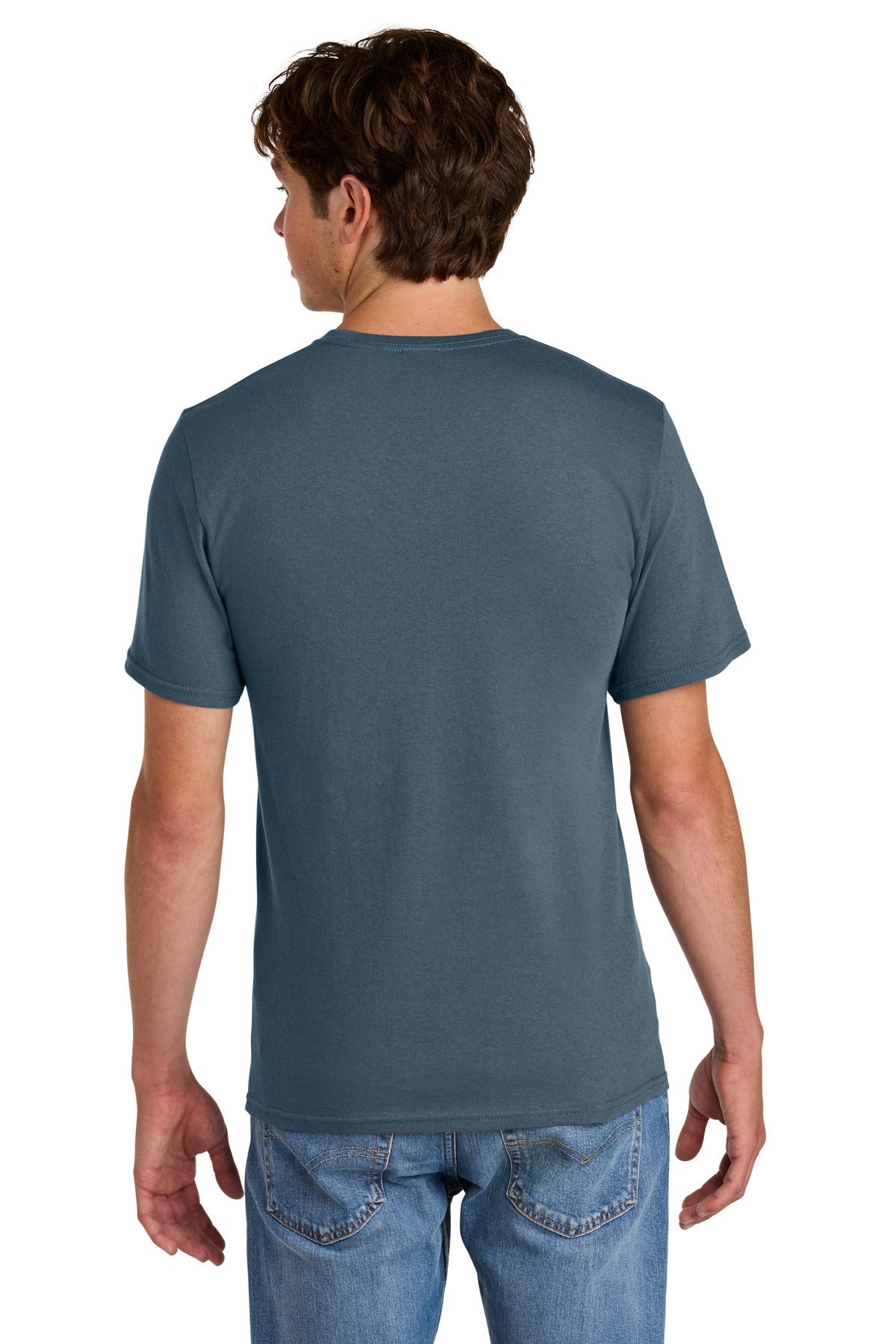 SteelBlue Port & Co Easy Cotton Tee PC43