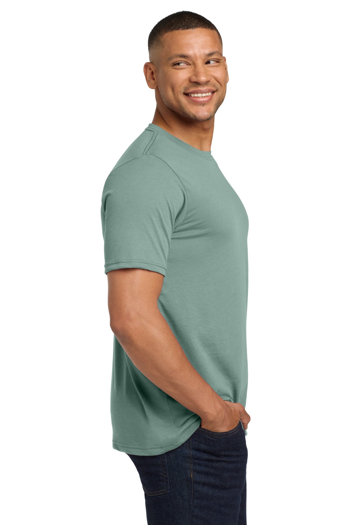 StnwshGrn Next Level Apparel Adult Poly/Cotton Tee. NL6200