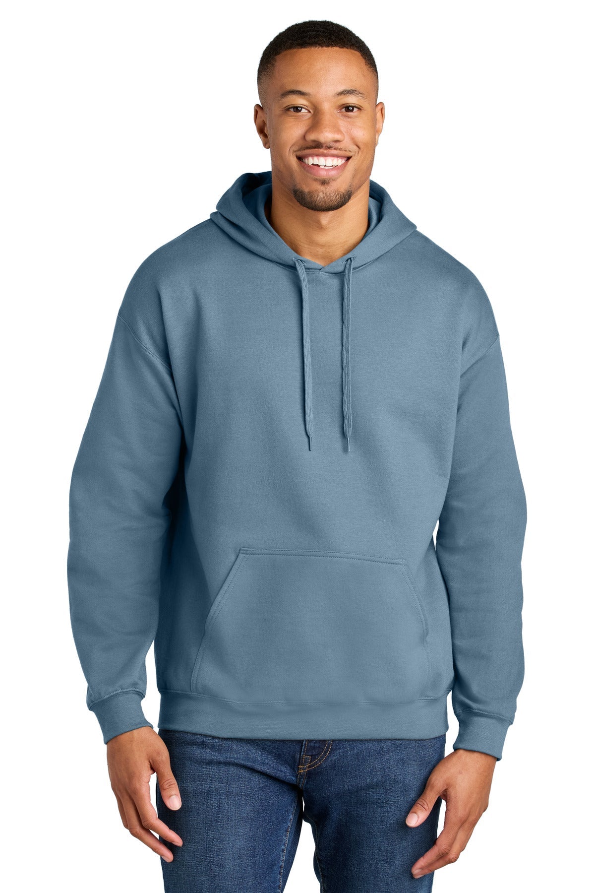 StoneBlue Gildan Softstyle Midweight Pullover Hooded Sweatshirt SF500